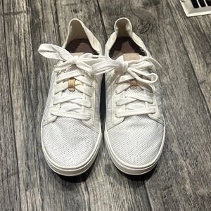 OluKai Perforated White Women's Sneakers